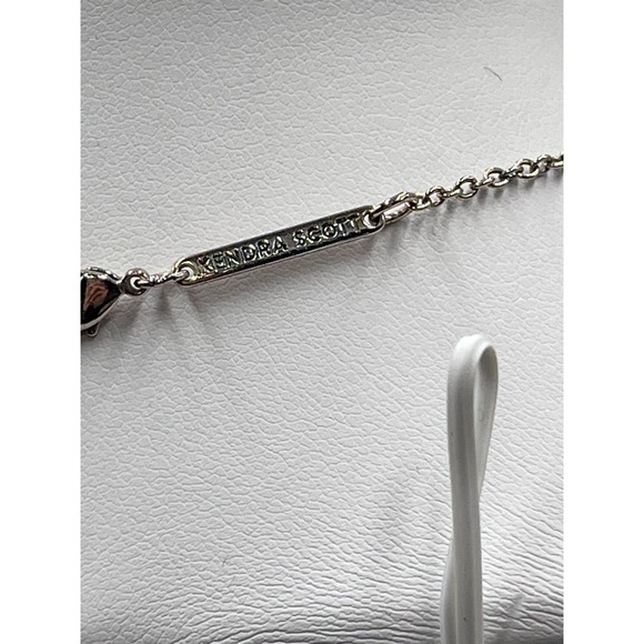 Kendra Scott Elisa Gold Plated Pendant Necklace Prong set Ivory Mother-of-Pearl - Picture 7 of 11